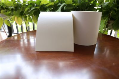 黃格熱敏不干膠標(biāo)簽材料 出口用黃色格拉辛三防熱敏不干膠材料